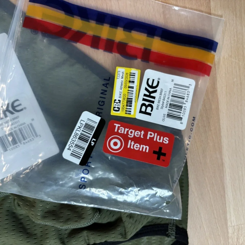 Bike Mesh Brief Men's Medium Olive Green Underwear Jock New